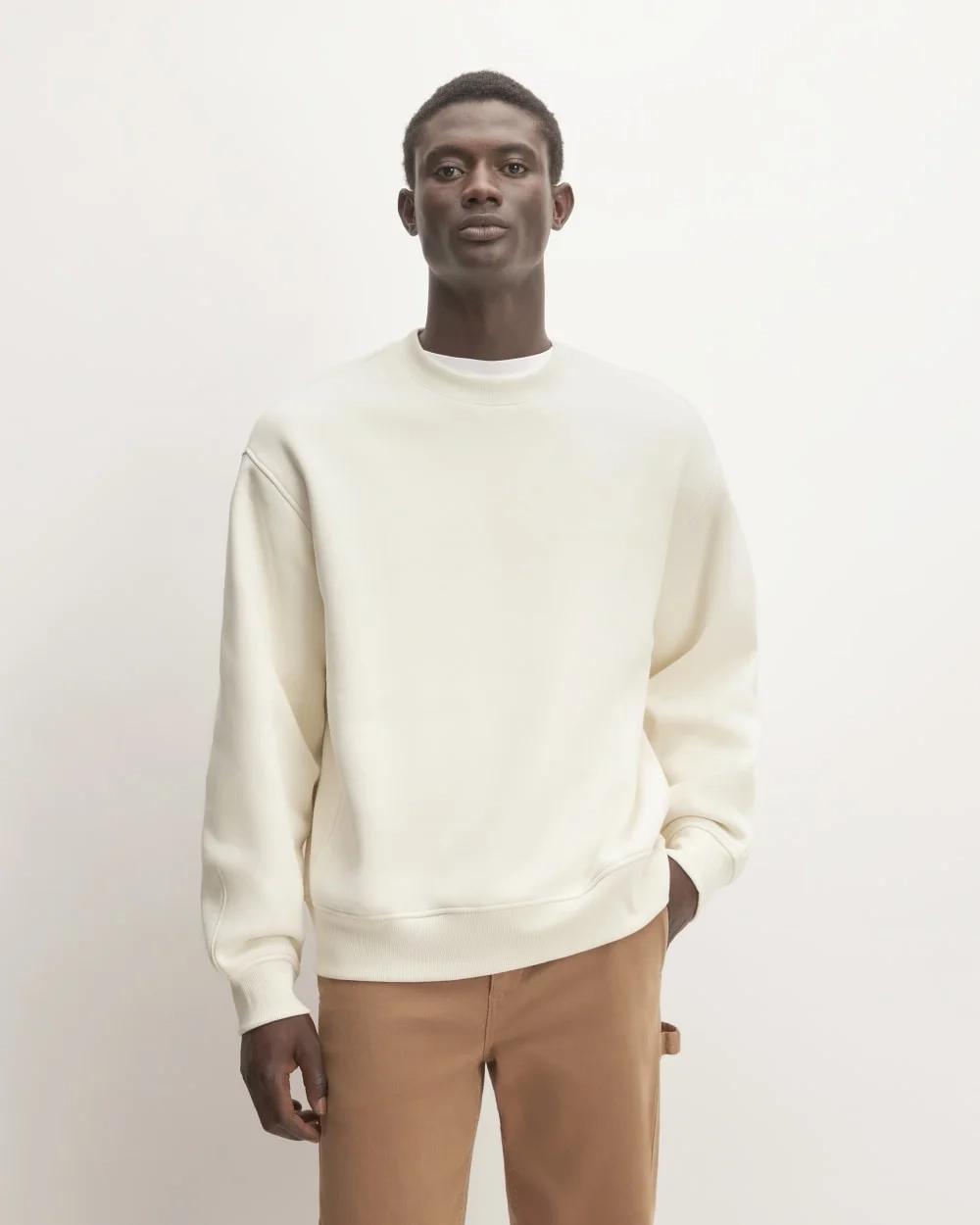 The ReTrack Crewneck Sweatshirt | Bone