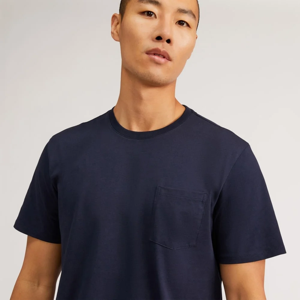 The Premium-Weight Pocket Tee | Uniform | Deep Navy (2)