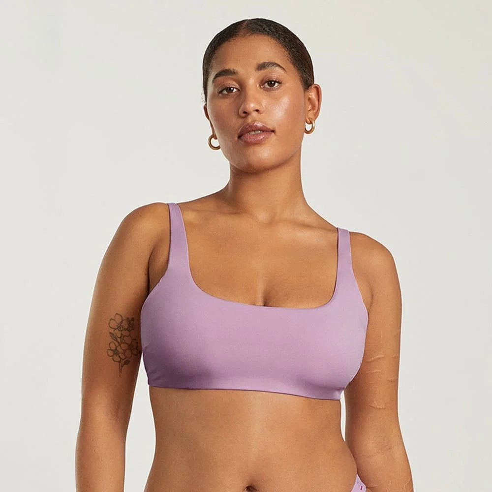 The Square-Neck Bikini Top | Lilac (2)