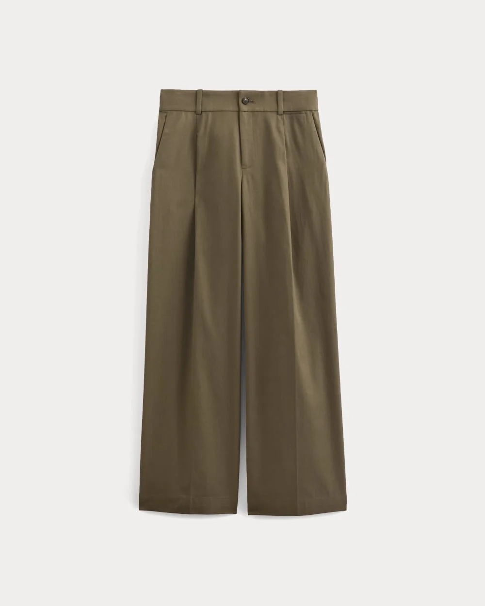 Wide-Leg Trouser in Buttersmooth | Deep Taupe | 30" Inseam (2)