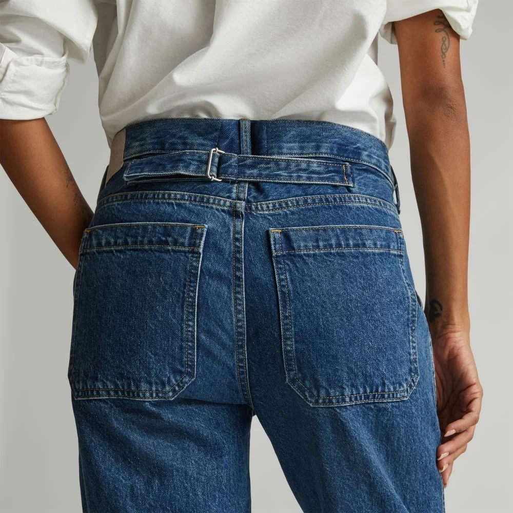 The Cinch Back Utility Jean | Vibrant Blue (2)