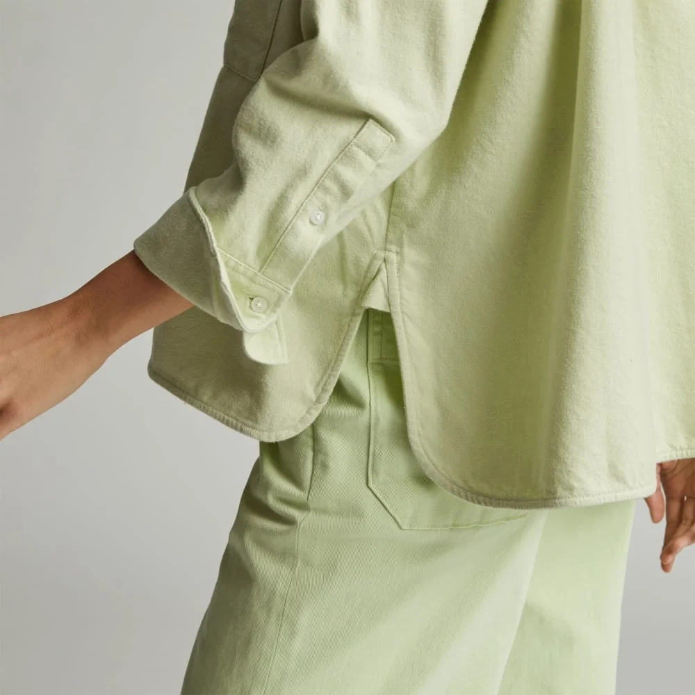 The Boxy Flannel | Seafoam Green (2)