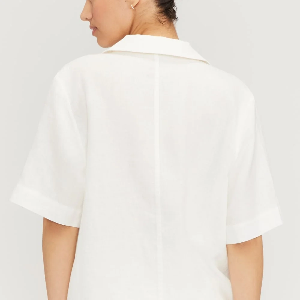 The Linen Workwear Shirt | White (2)
