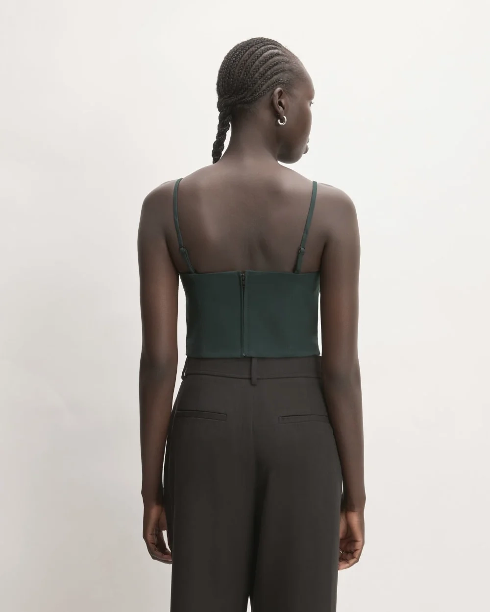 The Structured Cotton Bustier | Scarab (2)