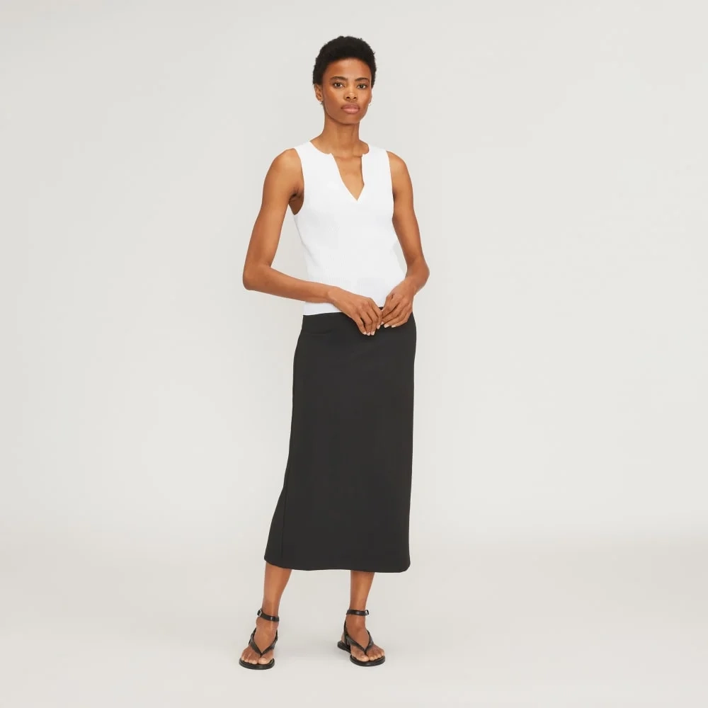 The Ribbed Cutaway Tank | White (2)