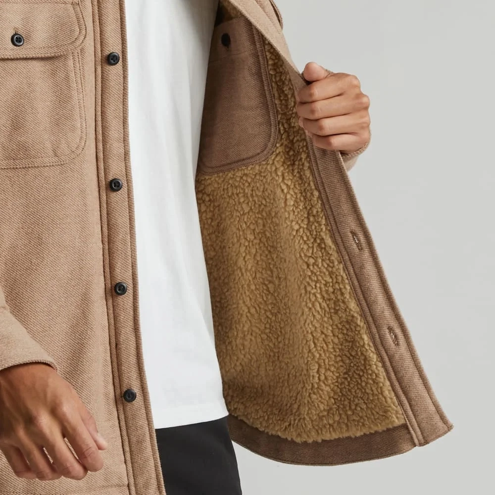 The ReNew Fleece-Lined Heavyweight Overshirt | Mushroom (2)