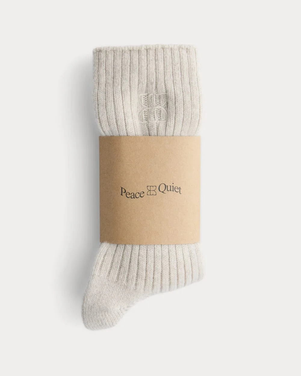 Everlane x Peace & Quiet Cashmere Socks | Bone (2)