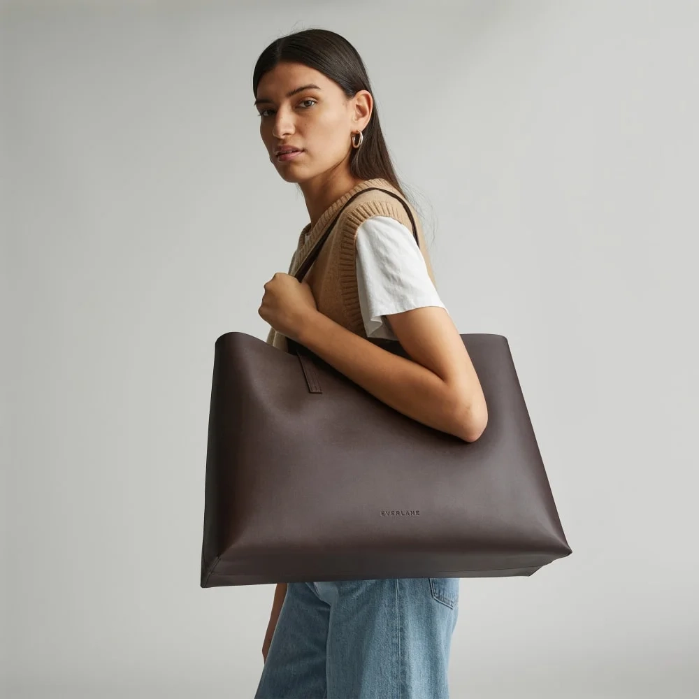 The New Day Market Tote | Chocolate (2)