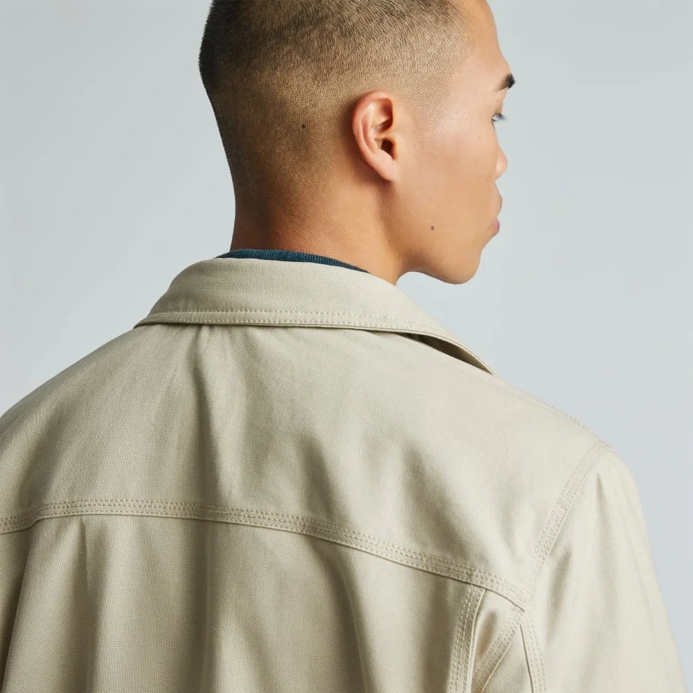 The Filled Canvas Jacket | Trench Coat Khaki (2)