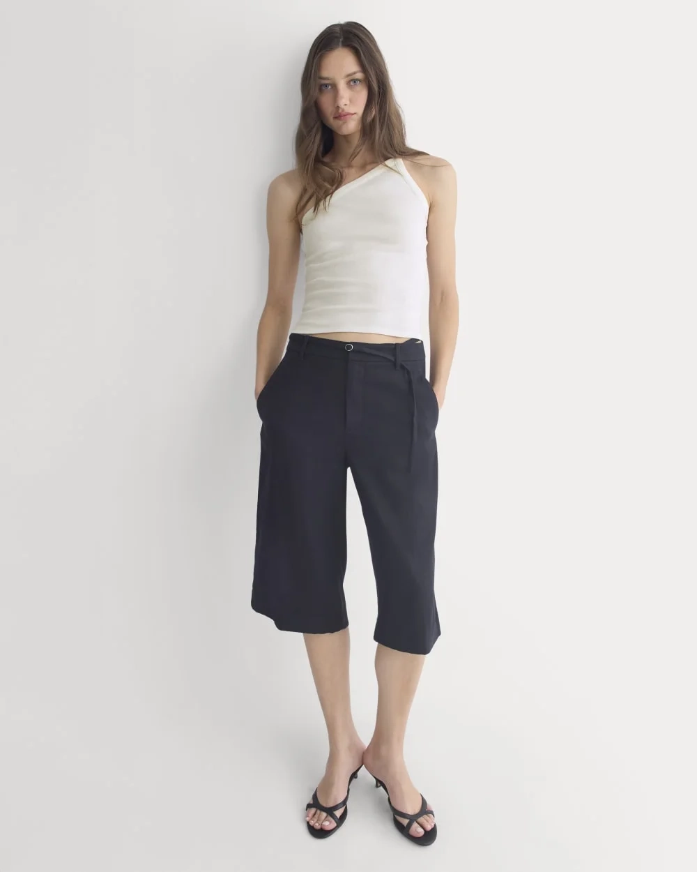 RetroSoft Cotton One-Shoulder Tank | Bone (3)