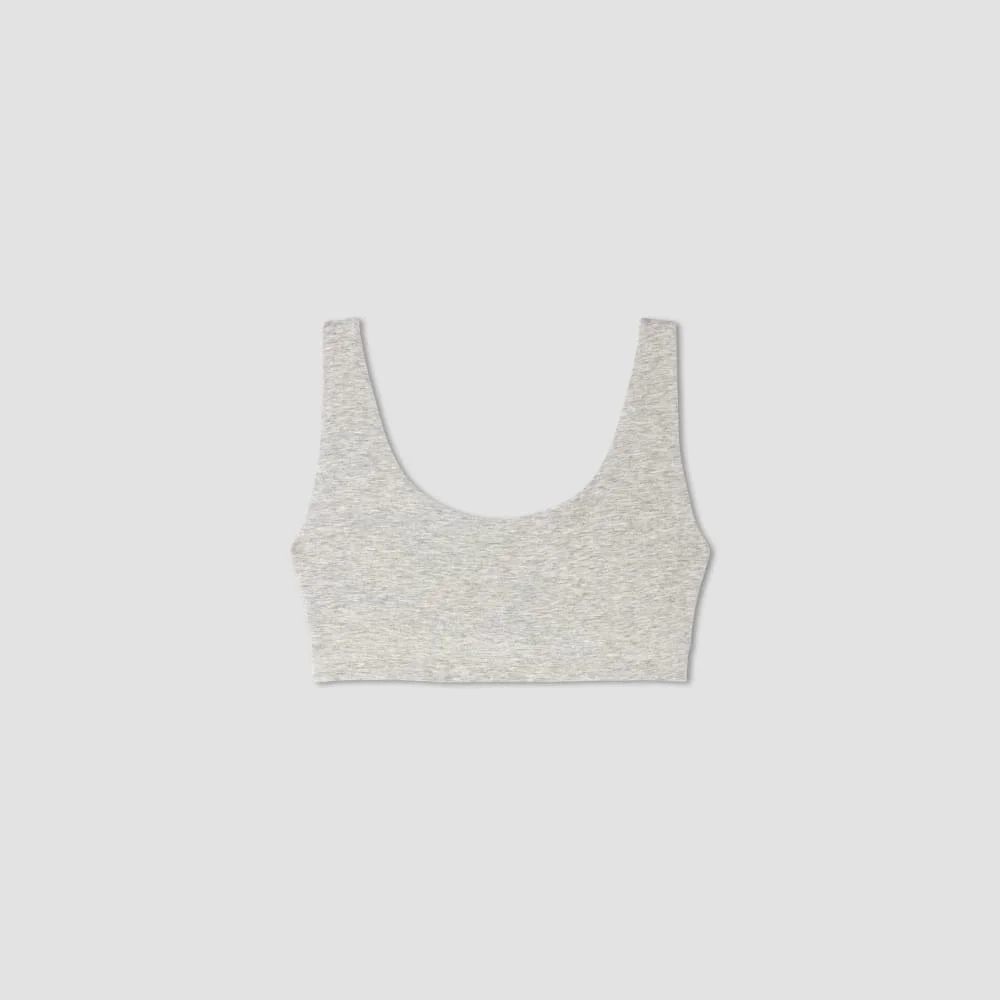 The Cotton Tank Bra |  Heathered Grey (2)