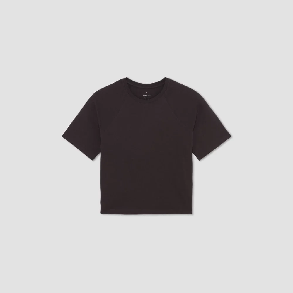 The Organic Cotton Raglan Tee | Vintage Black (2)