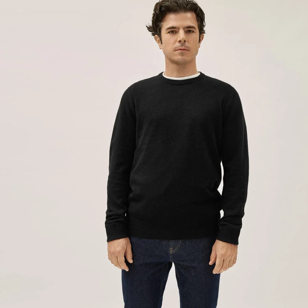 The Grade-A Cashmere Crew | Black (2)