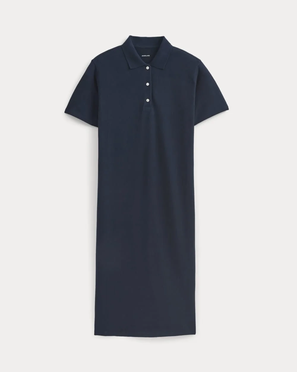 Pique Polo Short-Sleeve Dress | Navy (2)