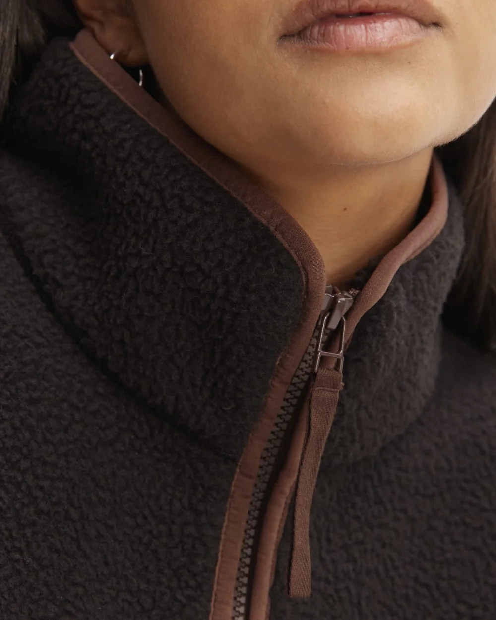 The ReNew Fleece Oversized Half-Zip | Black (2)