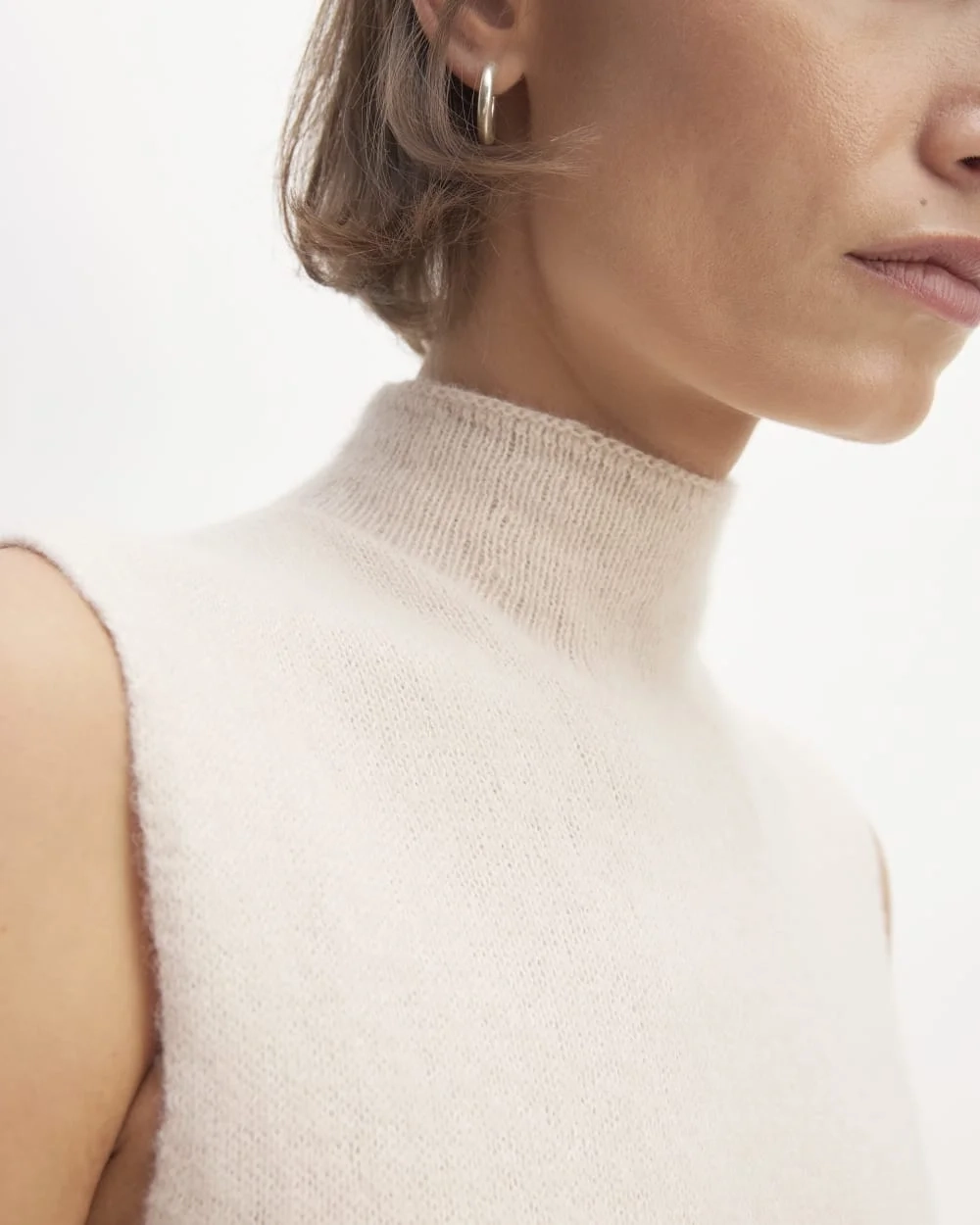 The Cozy-Stretch Sleeveless Midi Dress | Whisper Pink (3)