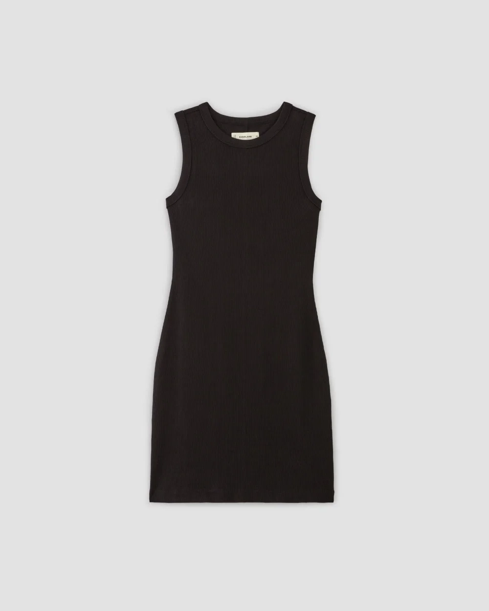 The Ribbed Mini Dress | Black (2)