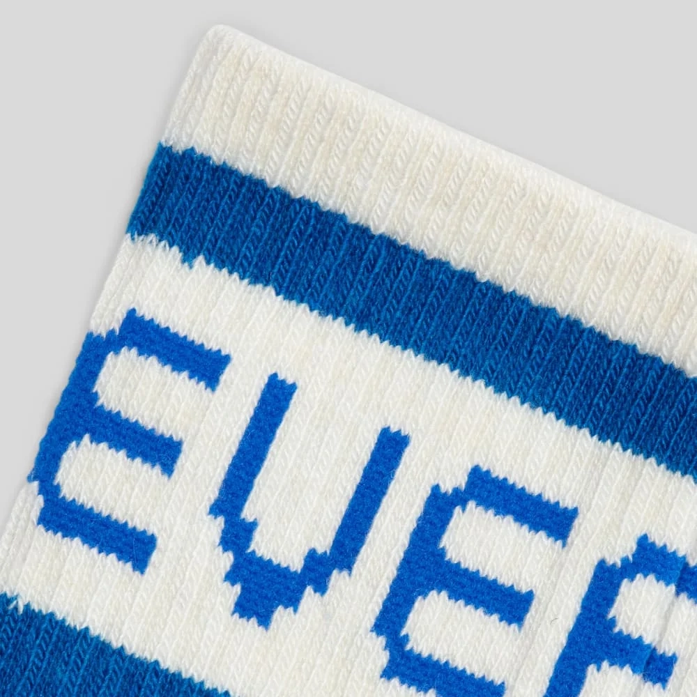 The Ribbed Sweater Sock | Lapis Blue / Canvas Tan (2)