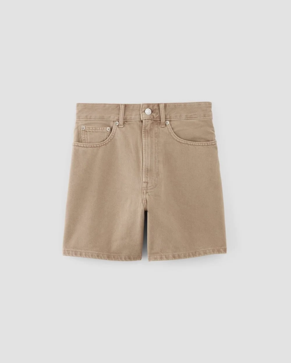 The A-Line Denim Short | Neutral Chanterelle (2)