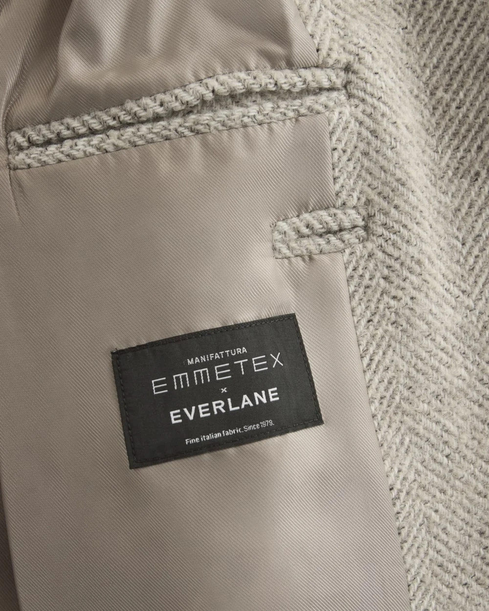 Italian Belted Overcoat | Taupe Herringbone (2)