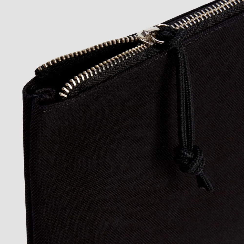 The Organic Canvas Pouch | Black (2)