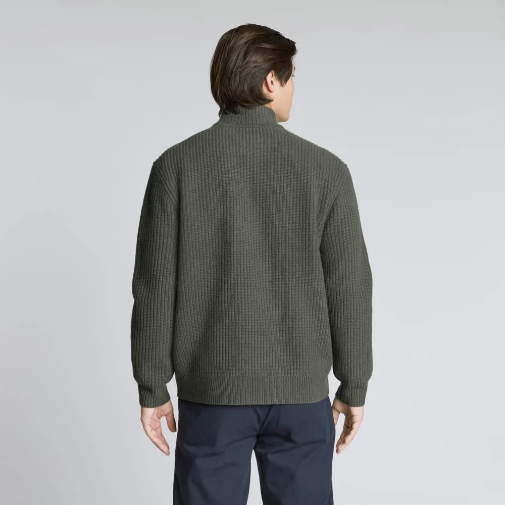 The Felted Merino Half-Zip Sweater | Kambaba (2)