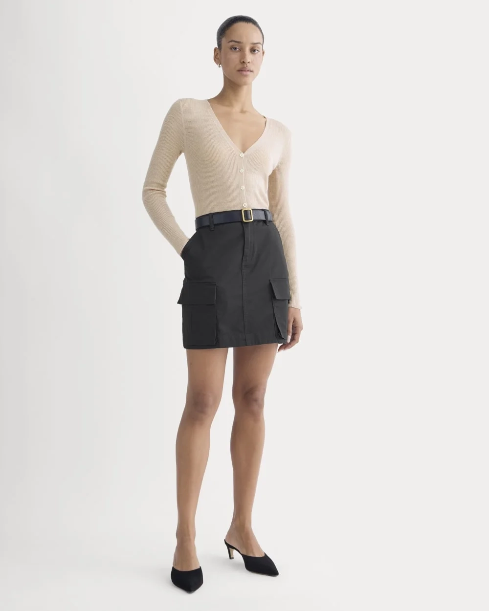 The Cardigan in Ultrasoft Merino | Pale Blush (2)
