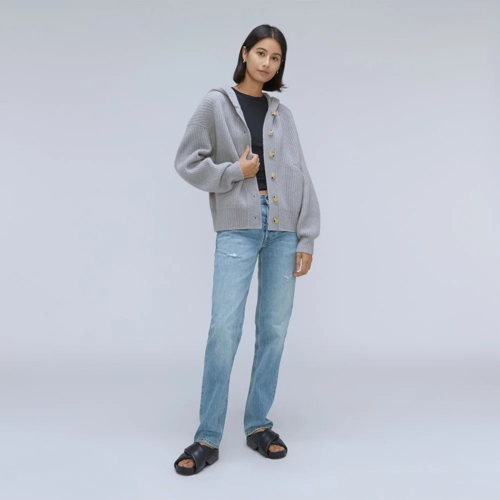 The Cozy-Stretch Hooded Cardigan | Smoke (2)