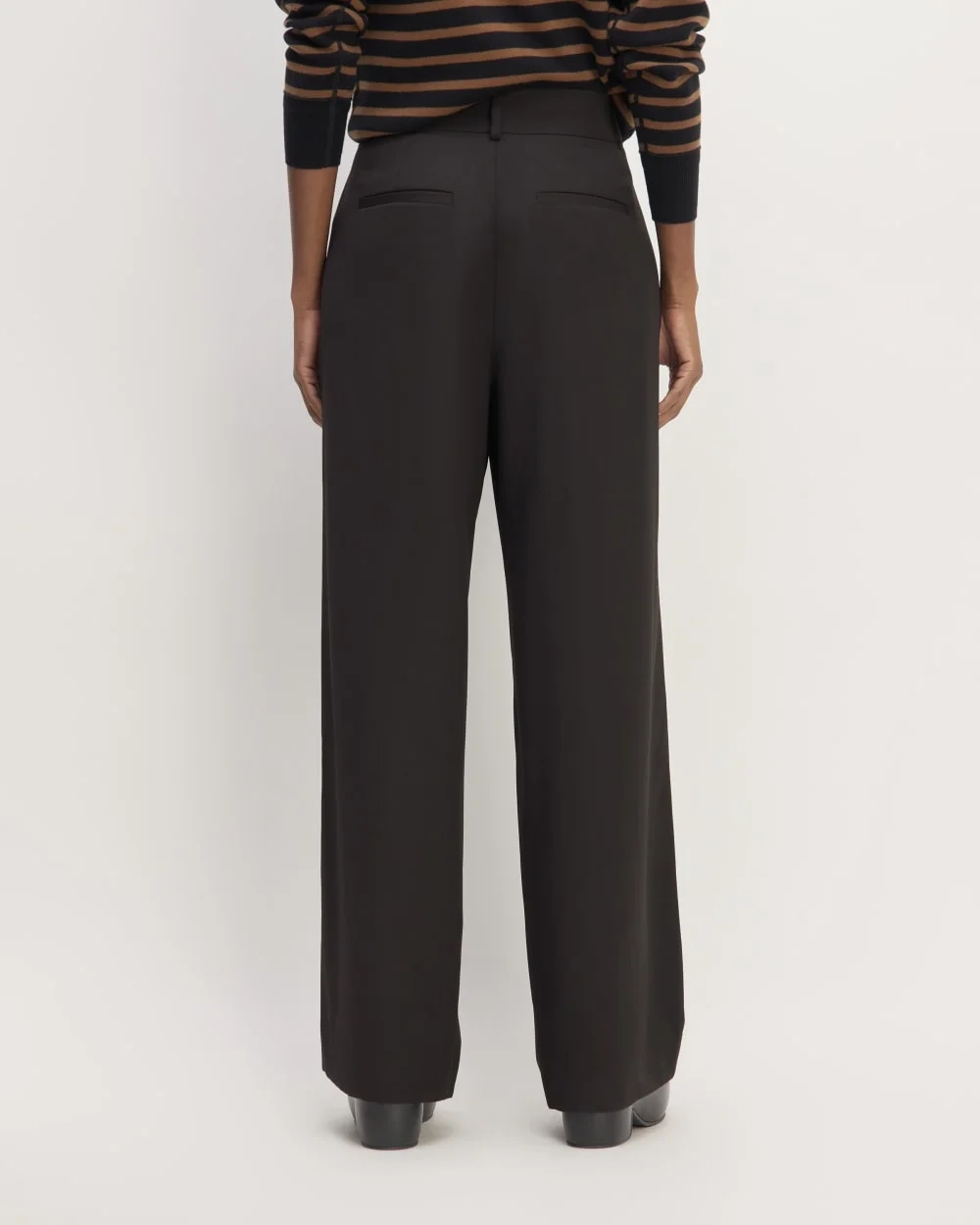 The Italian Wool Way-High® Drape Pant | Black (2)