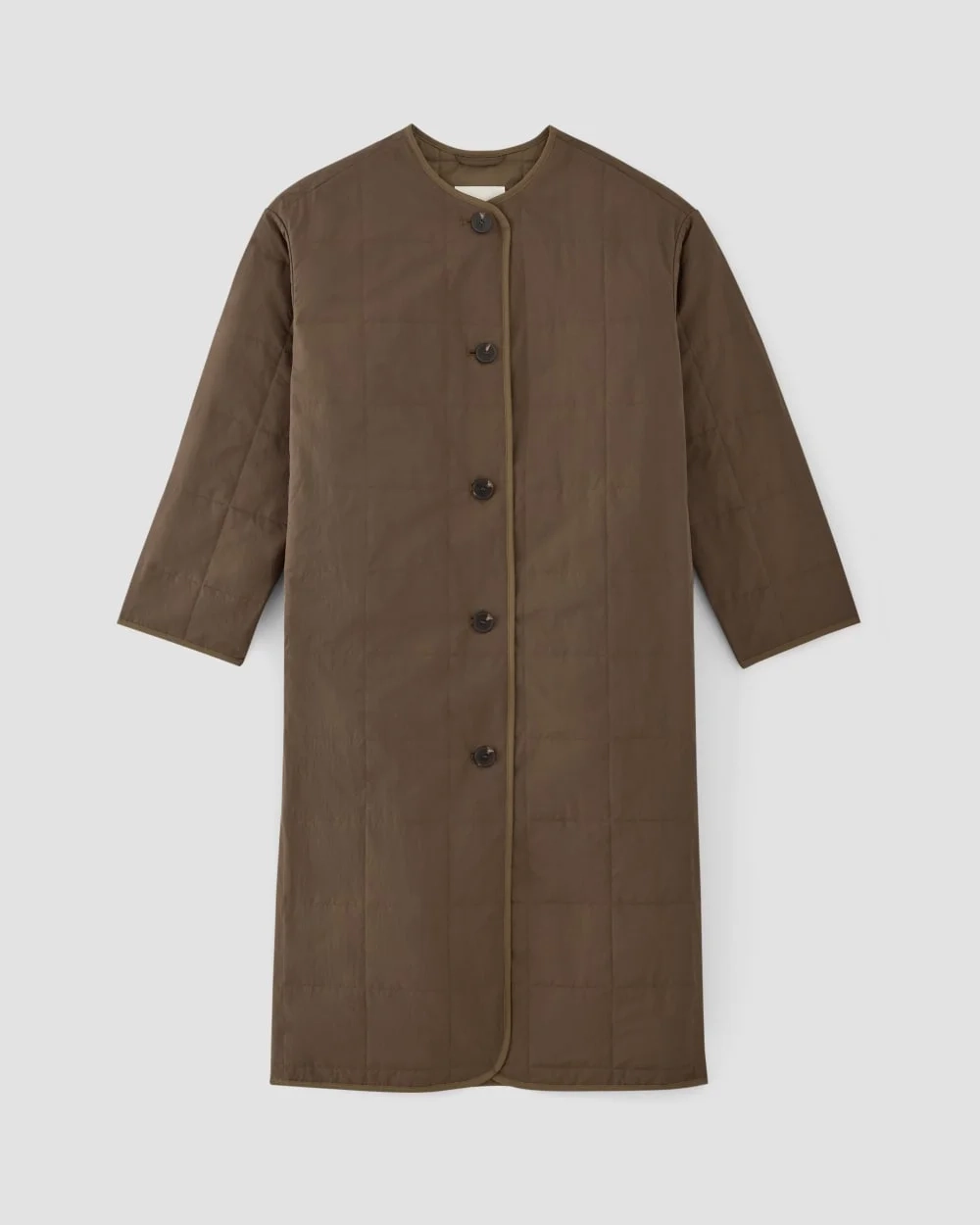 The ReNew Quilted Long Liner | Cocoa (3)