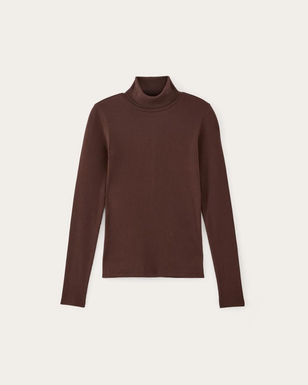The Luxe Rib Turtleneck | Dark Mahogany (2)