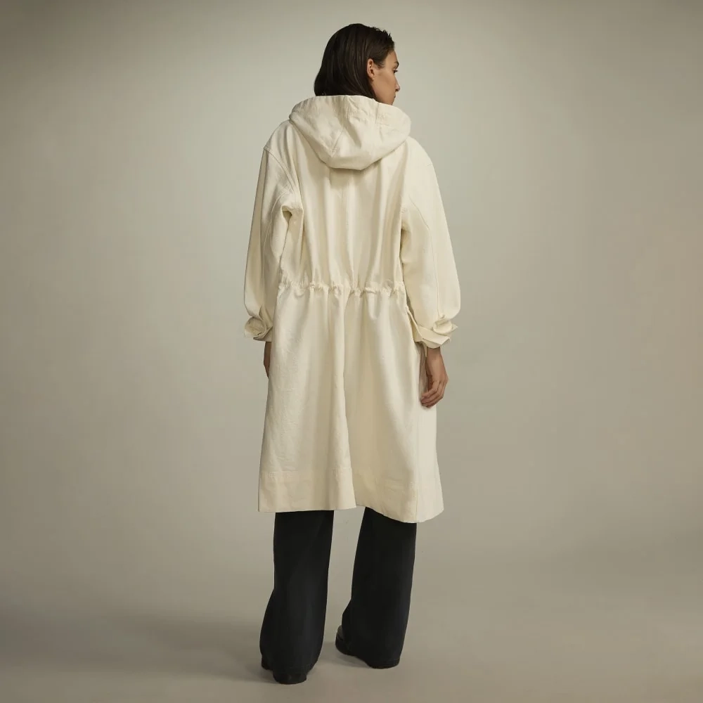 The Canvas Organic Cotton Parka | Bone (3)