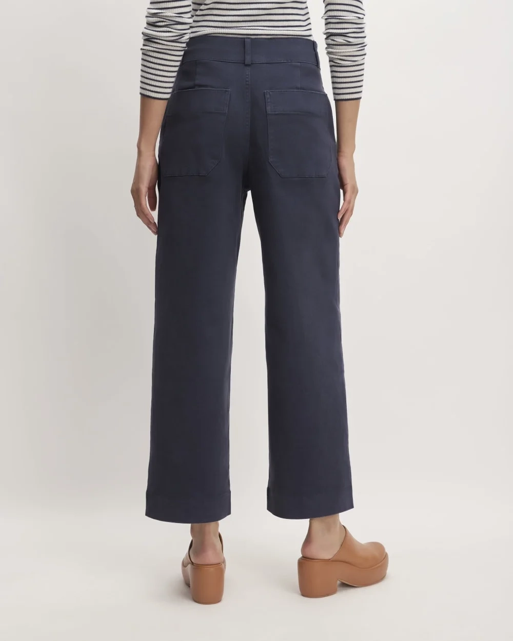 The Organic Wide-Leg Pant | Navy (2)