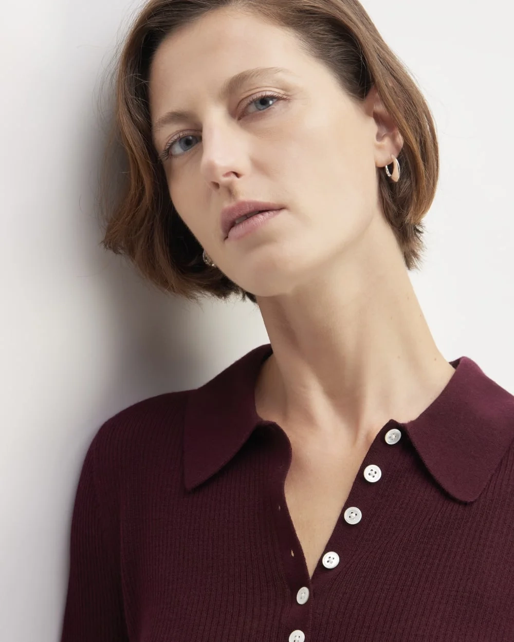 The Polo in Ultrasoft Merino | Burgundy (3)