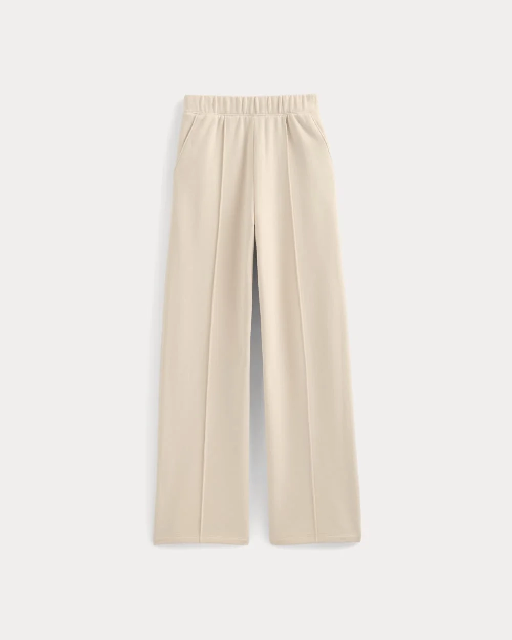 Lightweight Terry Pintuck Sweatpant | Parchment (2)