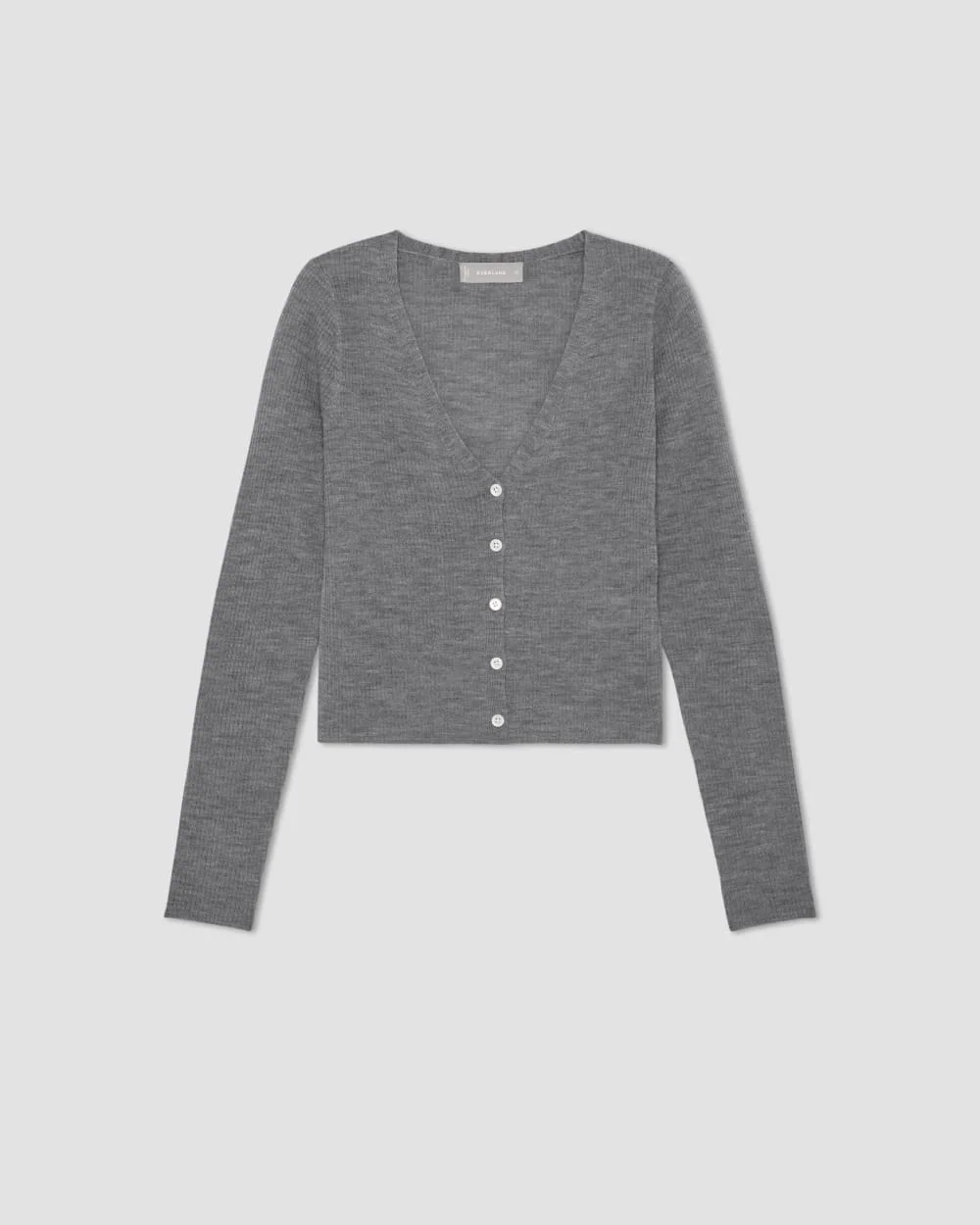 The Cardigan in Ultrasoft Merino | Heather Mid Grey (2)