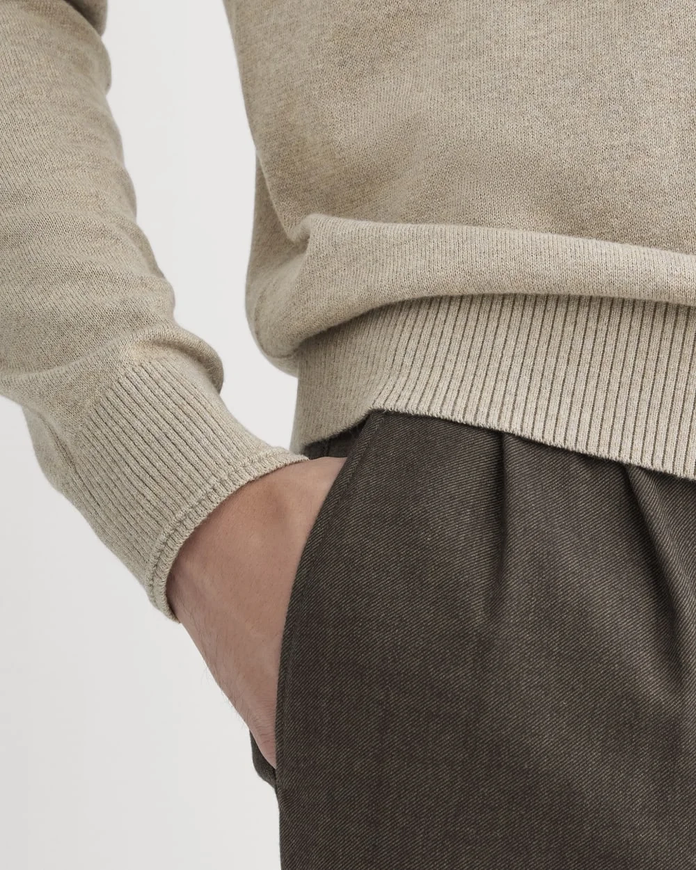 The No-Sweat Sweater | Uniform | Heathered Oatmeal (2)