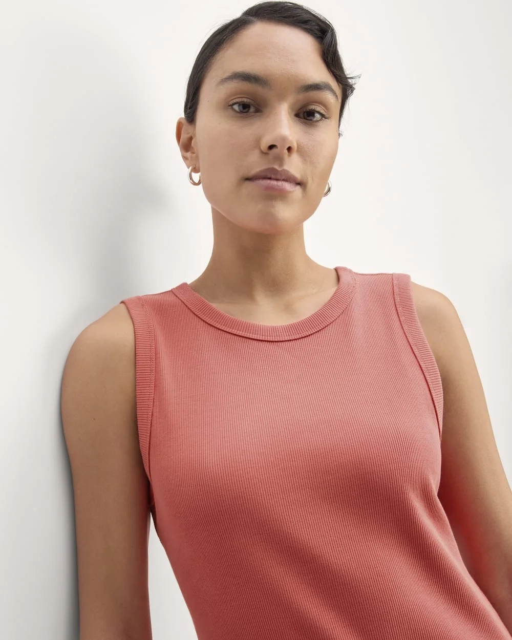 The Ribbed Mini Dress | Coral (2)