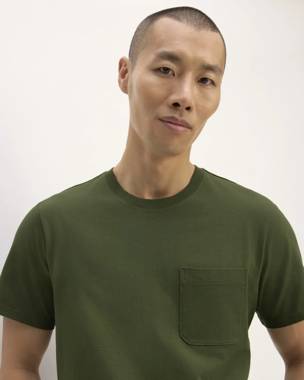 The Premium-Weight Pocket Tee | Uniform | Deep Moss Green (2)
