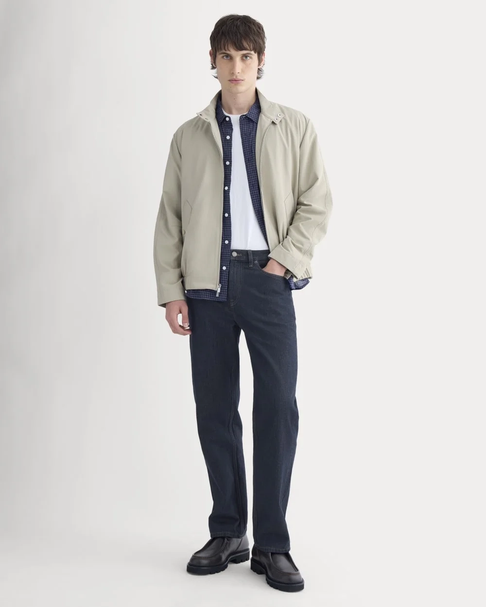 Re:Cycled Nylon Harrington Jacket | Trench Coat Khaki (2)