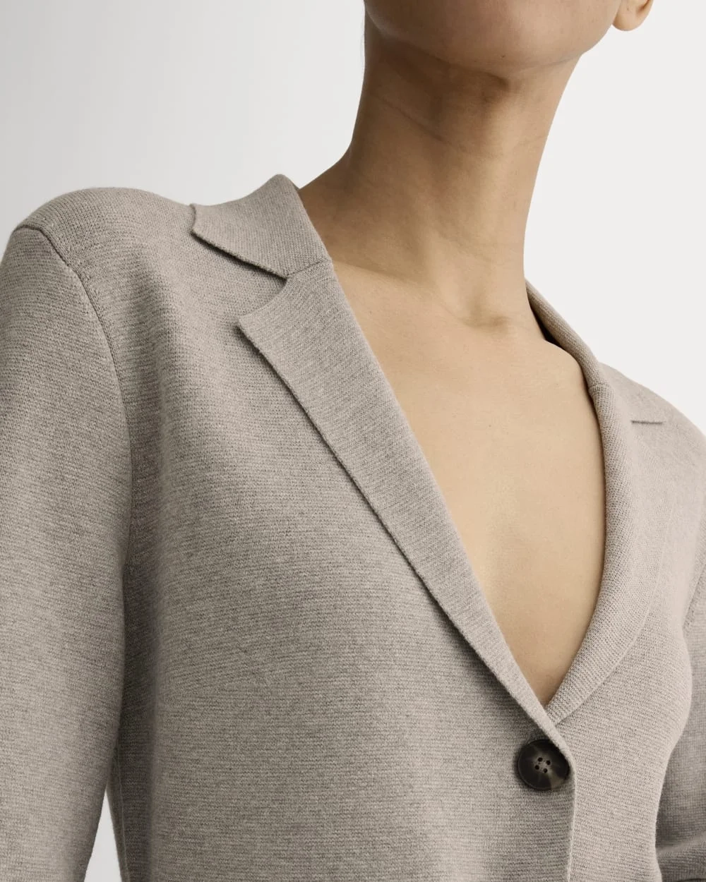 The Knit Blazer | Light Heathered Grey (3)