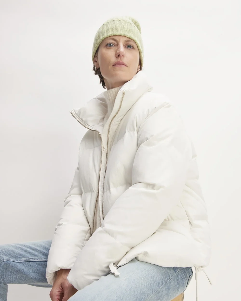 The Cashmere Beanie | Seafoam Green (2)