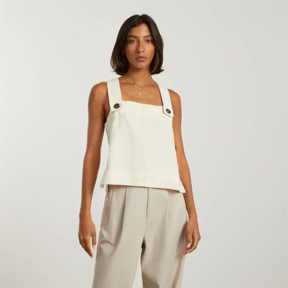 The Apron Linen Tank | Canvas (2)
