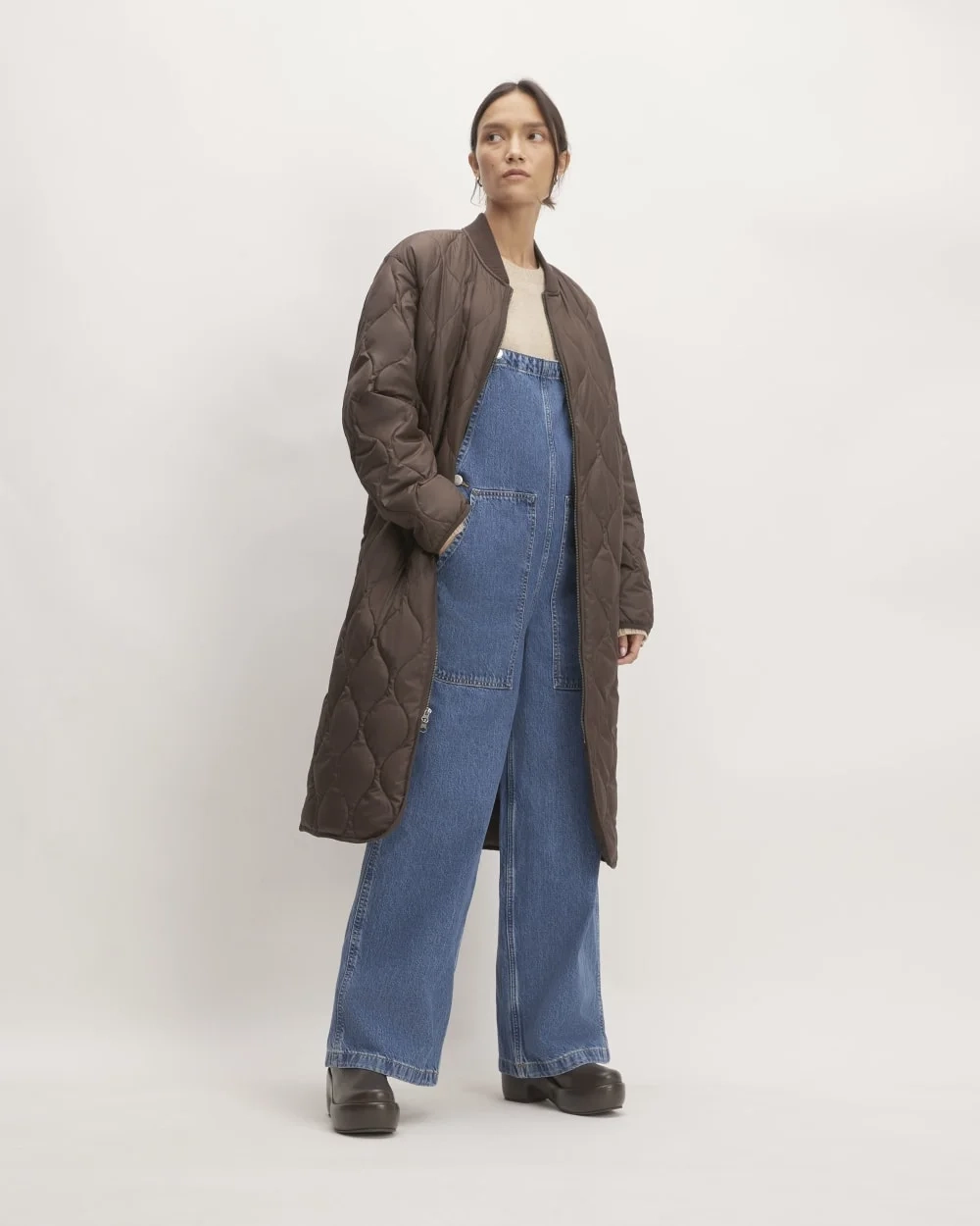 The ReNew Long Liner | Earth Brown