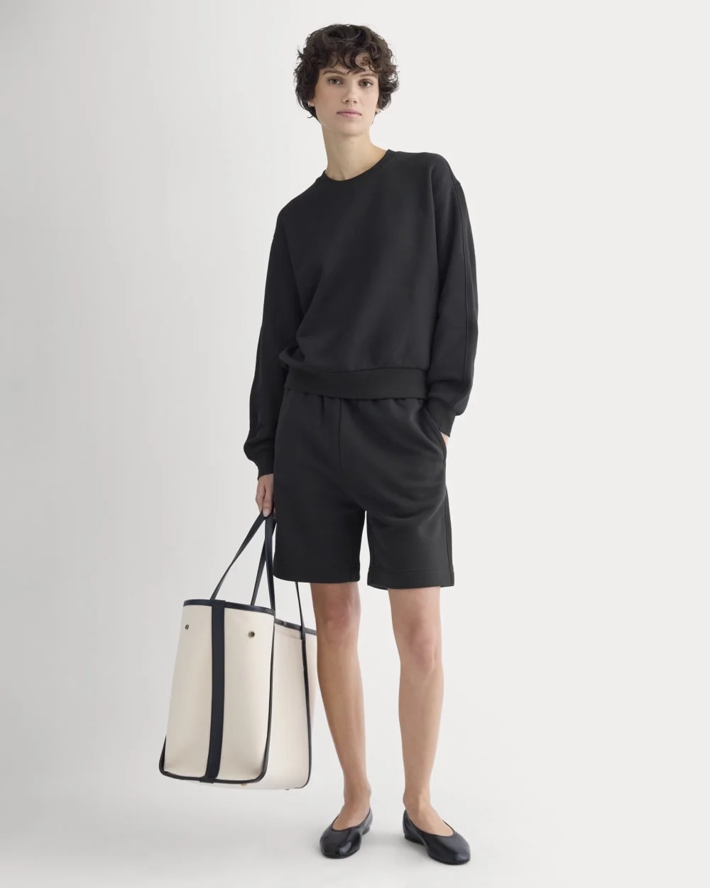 Lightweight Terry Blouson Crew | Black (3)