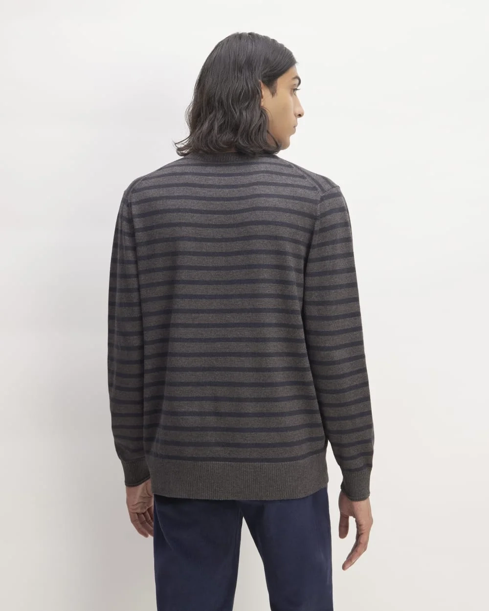 The No-Sweat Sweater | Uniform | Heathered Midnight / Heathered Ash (2)