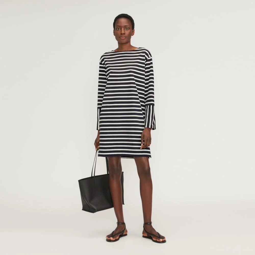 The Mariner Dress | Black / Canvas Tan