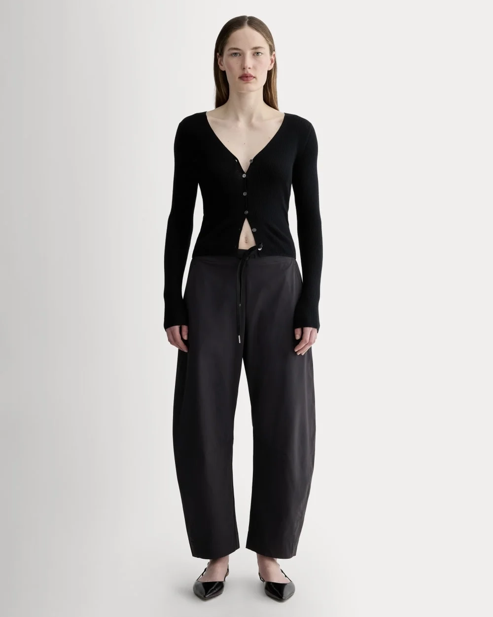 The Anywhere Barrel Pant | Black