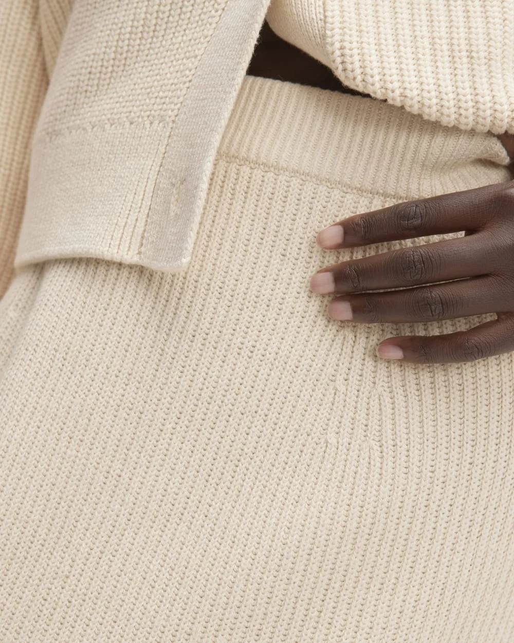 The Organic Cotton Sweater Midi Skirt | Canvas (2)