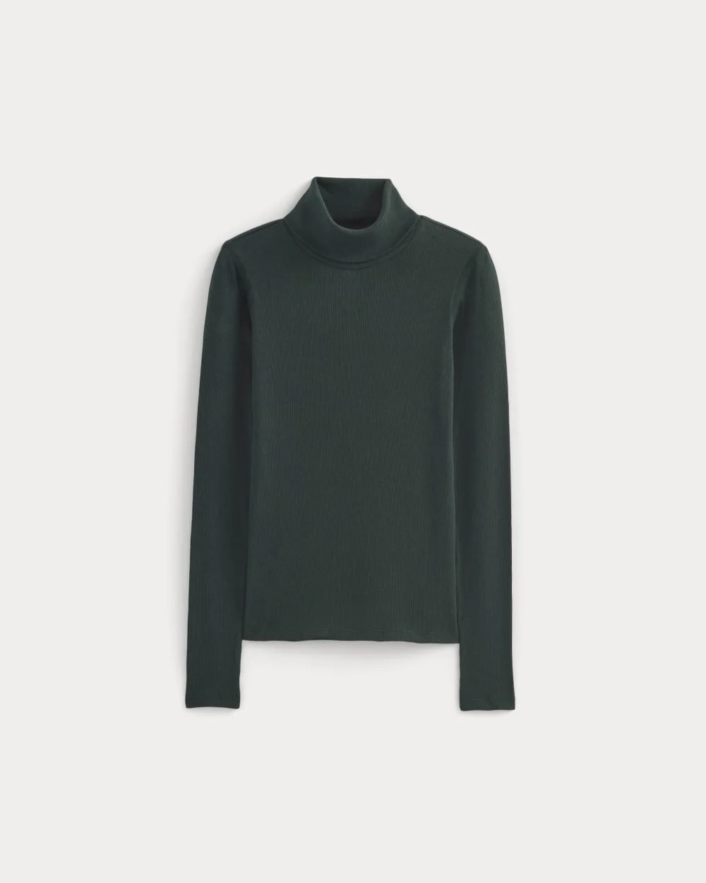 The Luxe Rib Turtleneck | Heathered Dark Sea (2)
